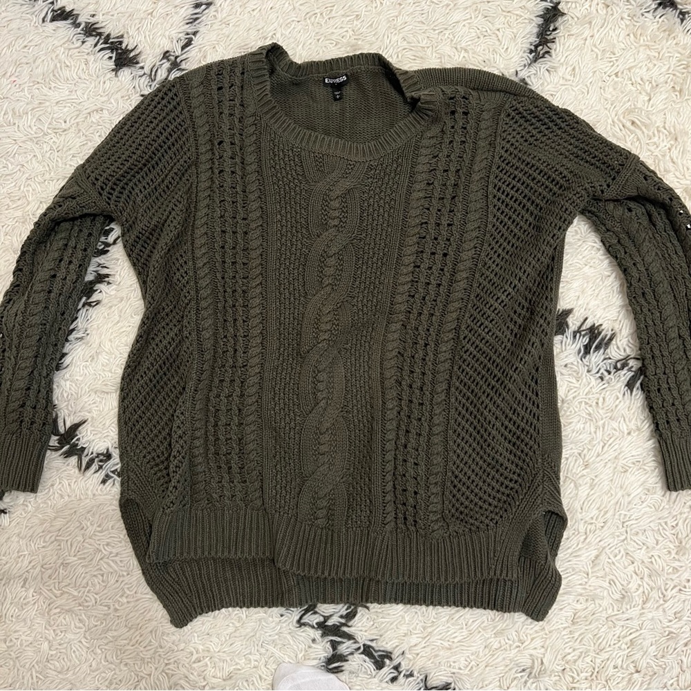 EXPRESS- Olive green sweater